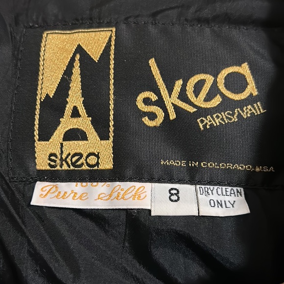 SKEA  PARIS/VAIL JACKET VERY BEAUTIFUL AND EXCELLENT CONDITION PURE SILK 100/100 - Picture 7 of 14